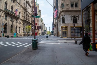 Coronavirus çarpması, New York, ABD - Aptil 202