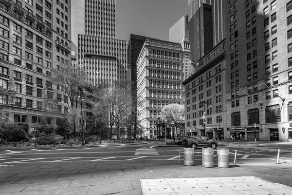 New York Usa May 2020 Coronavirus Impact Empty Downtown Streets — Stock Photo, Image