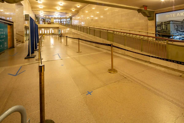 Nova Iorque Maio 2020 Terminal Grand Central Vazio Durante Bloqueio — Fotografia de Stock