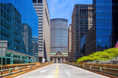 New York City / USA - 10 Mayıs 2020: Grand Central Terminal, New York, ABD