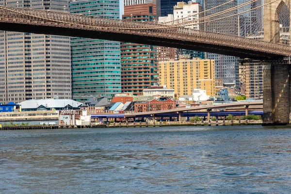 New York City Mei 2020 Manhattan Skyline Gezien Vanaf Brooklyn — Stockfoto