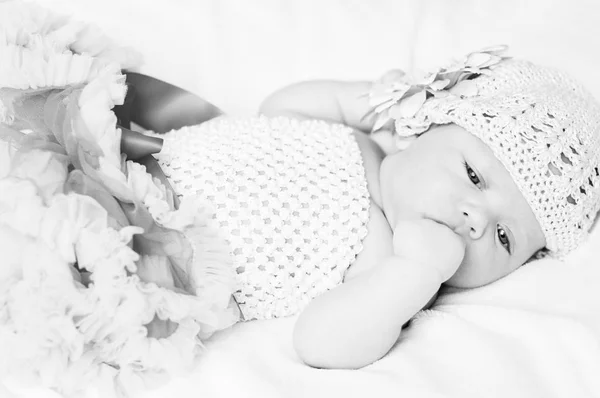 Słodka dziewczyna noworodka — Zdjęcie stockowe