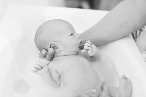 The first bathing — Stock Photo, Image