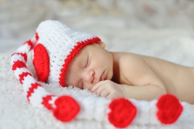 Newborn baby sleeping clipart