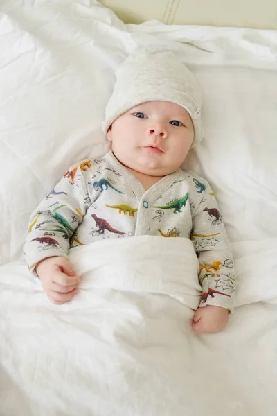 Baby in the bed — Stock Photo, Image