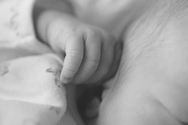 Hand van de pasgeboren baby — Stockfoto