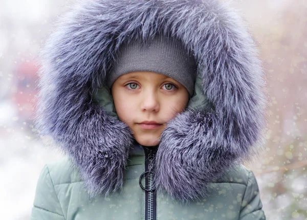 Snow portrait — Stock Photo, Image