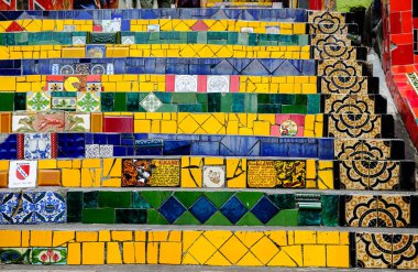 Selaron 'un elementleri Rio de Janeiro' ya ayak bastı