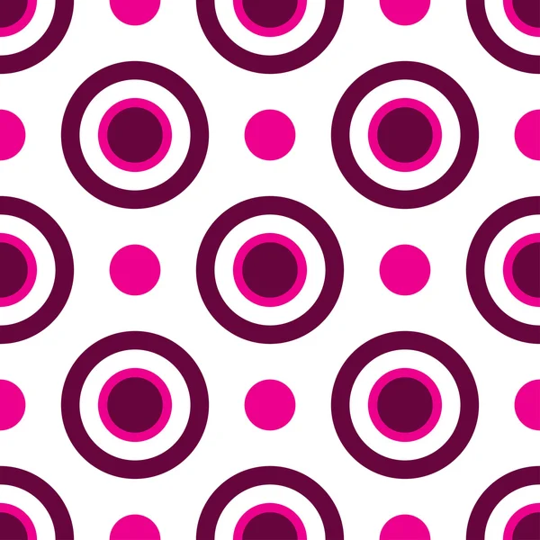Creative seamless texture of circles — Stock Vector