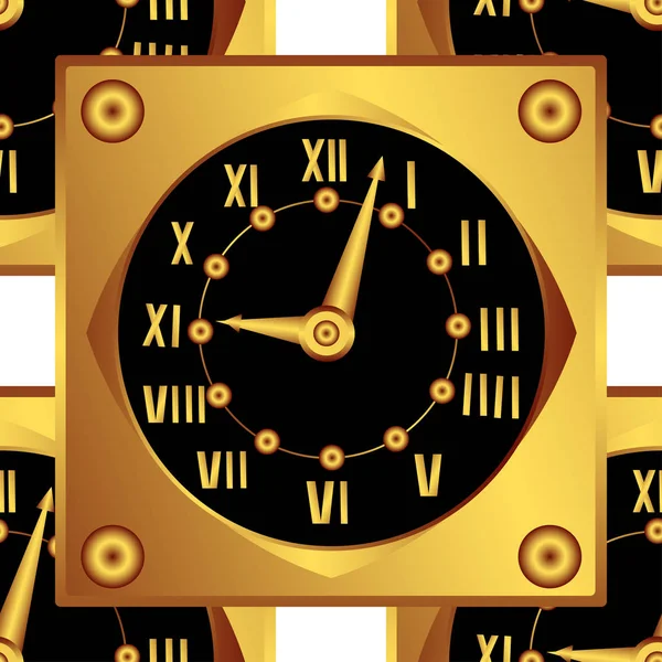 Reloj creativo decorativo — Vector de stock