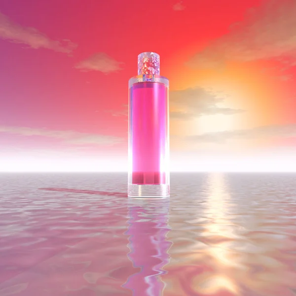A misteriosa garrafa de perfume — Fotografia de Stock