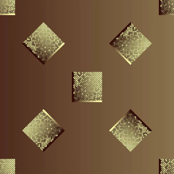 Guld i form av en ram — Stock vektor