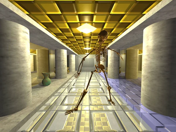 Le mystérieux squelette doré — Photo