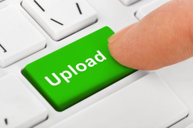 Bilgisayar dizüstü klavye ile Upload anahtar