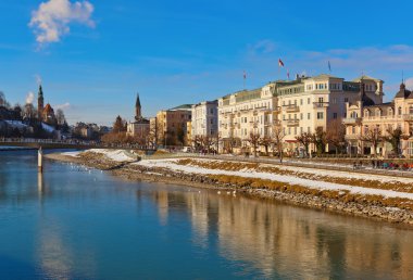 salzburg, Avusturya - seyahat arka plan mimarisi