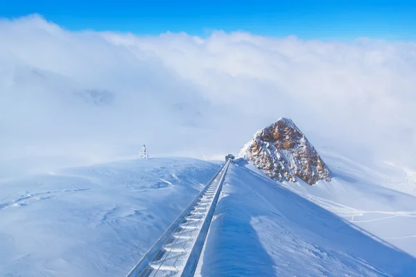 Bergen ski resort kaprun Österrike — Stockfoto
