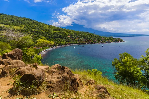 Amed Beach - wyspa Bali Indonezja — Zdjęcie stockowe