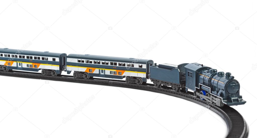Toy train isolated on white background — Stock Photo © Violin