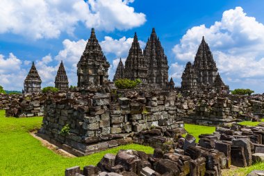 Prambanan tapınak yakınındaki Yogyakarta Java Adası - Endonezya