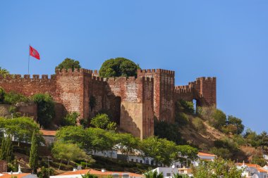 Kalede Silves kasabası - Algarve Portekiz