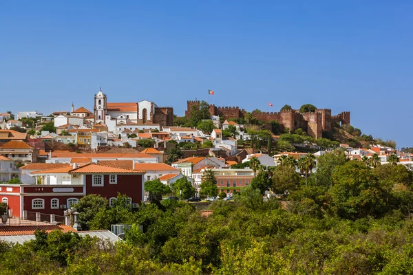 シルベス タウン - アルガルヴェ ポルトガルの城 — ストック写真