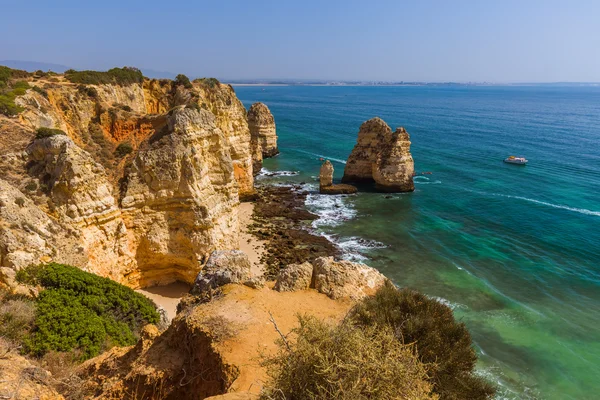 Plaża w pobliżu Lagos - Algarve Portugalia — Zdjęcie stockowe