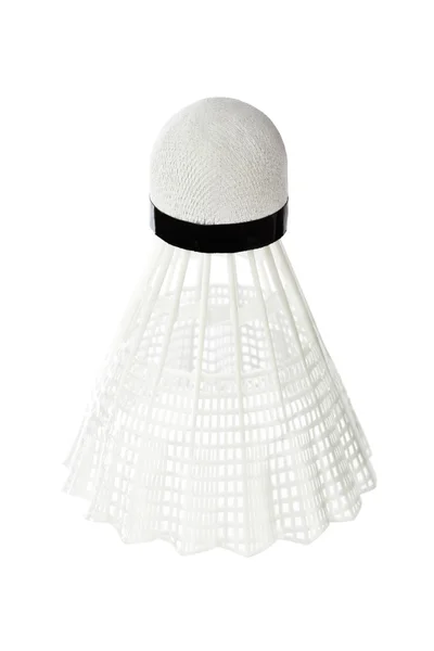 Badminton mekik horozu beyaz arkaplanda izole edildi — Stok fotoğraf