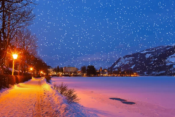 Ορειβατικό χιονοδρομικό κέντρο Zell am See - Αυστρία — Φωτογραφία Αρχείου