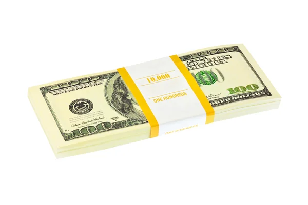 Money pack isolated on white background — Stock Photo, Image