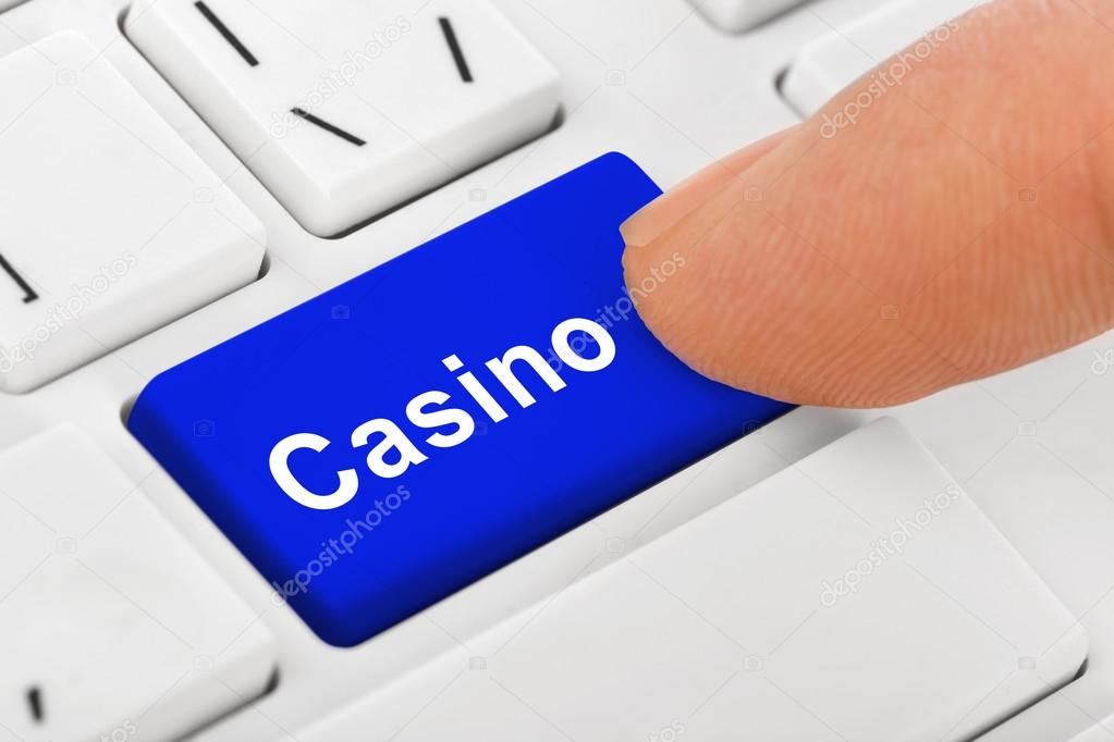 Computer notebook keyboard with Casino key