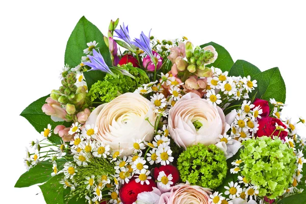 Fiori bouquet isolato su sfondo bianco Immagine Stock