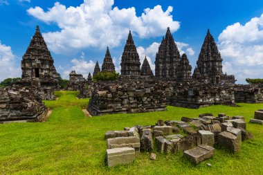 Prambanan tapınak yakınındaki Yogyakarta Java Adası - Endonezya