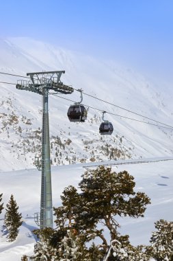 Mountain ski resort obergurgl Avusturya