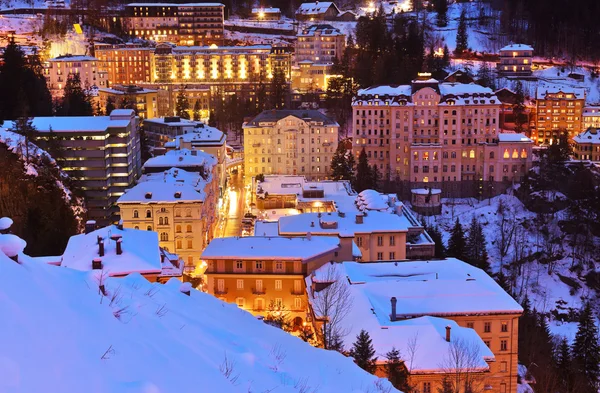 Dağlarda Kayak resort bad gastein, Avusturya — Stok fotoğraf