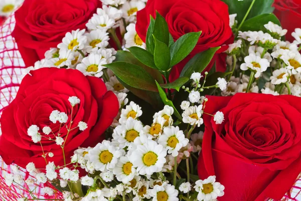 Red roses background — Stock Photo, Image