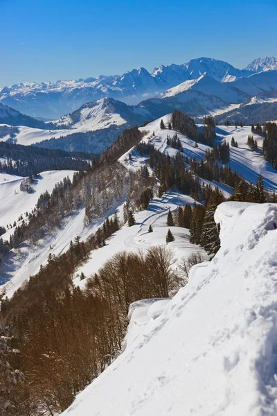 Bergen ski resort st. gilgen, Oostenrijk — Stockfoto