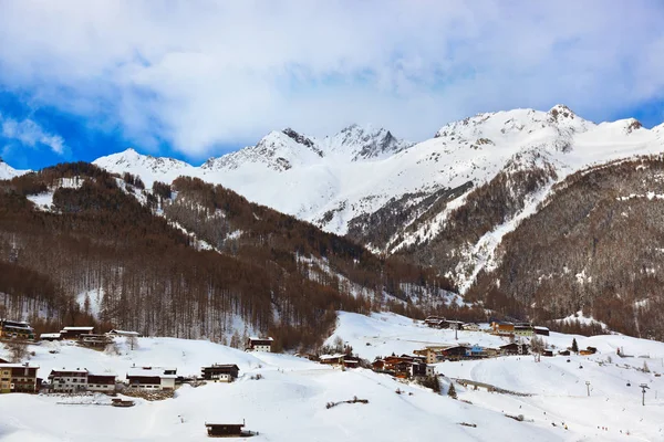 Gebirges Skigebiet Sölden Österreich — Stockfoto