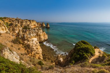 Sahil yakınında Lagos - Algarve Portekiz