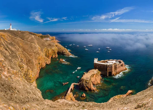 Berlenga 島 - ポルトガルの砦 — ストック写真