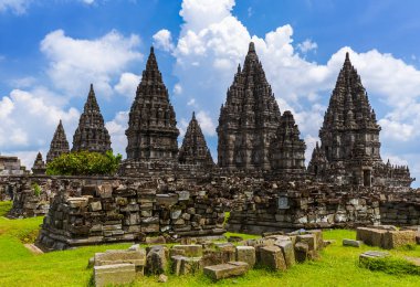 Prambanan tapınak yakınındaki Yogyakarta Java Adası - Endonezya