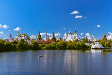 Izmailovo Kremlin ve göl - Moskova Rus
