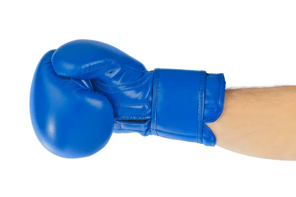 Боксерская перчатка на белом фоне — стоковое фото