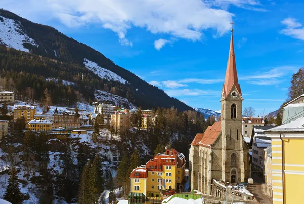 Dağlarda Kayak resort bad gastein, Avusturya — Stok fotoğraf