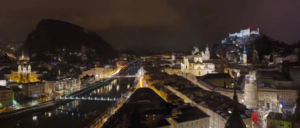 Salzburg Oostenrijk op winter — Stockfoto