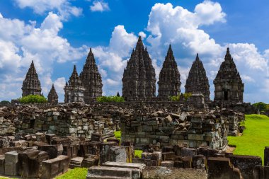 Prambanan tapınak yakınındaki Yogyakarta Java Adası - Endonezya