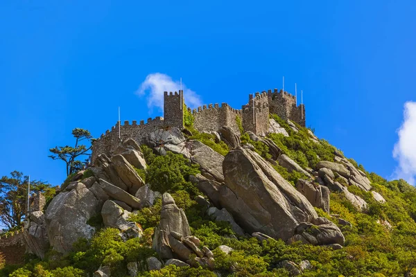 Maurský hrad v Sintra - Portugalsko — Stock fotografie