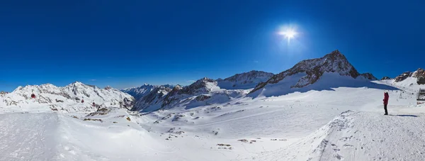 Βουνά χιονοδρομικό κέντρο - Ίνσμπρουκ Αυστρία — Φωτογραφία Αρχείου