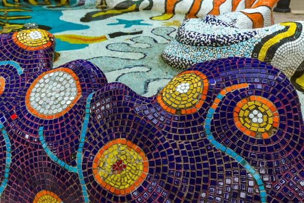 Mosaikmuster - sentosa singapore — Stockfoto