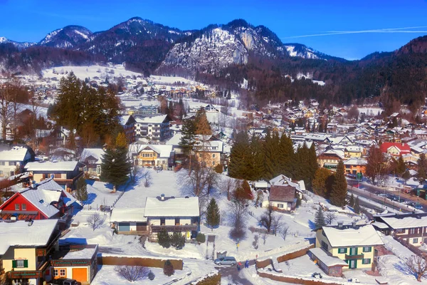 Hegyek ski resort St. Gilgen Ausztria — Stock Fotó