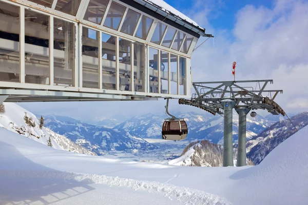高山滑雪度假村卡普伦奥地利 — 图库照片